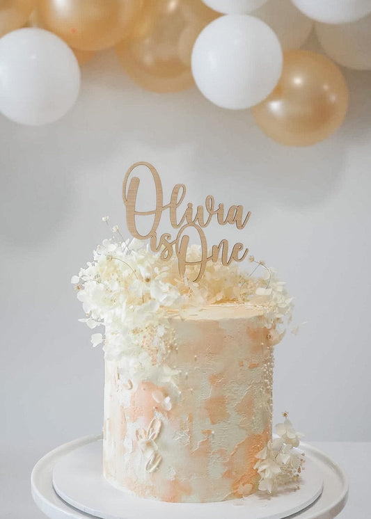 Name is One (Sophie Font) Cake Topper
